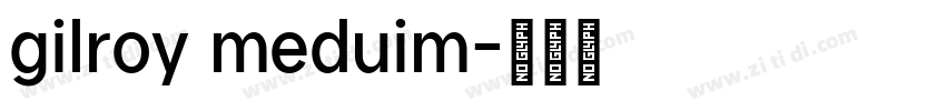 gilroy meduim字体转换